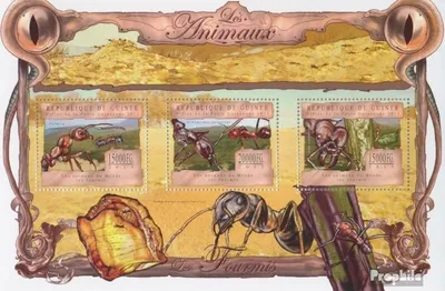 Produktbild von Briefmarken Guinea 2013 Mi 9789-9791 Kleinbogen (kompl. Ausgabe) postfrisch Ameisen (Formica sanguineaund)