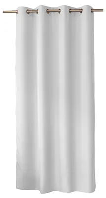 Verdunkelungsvorhang mit Ösen, 140x240 cm, Polyester, weiß