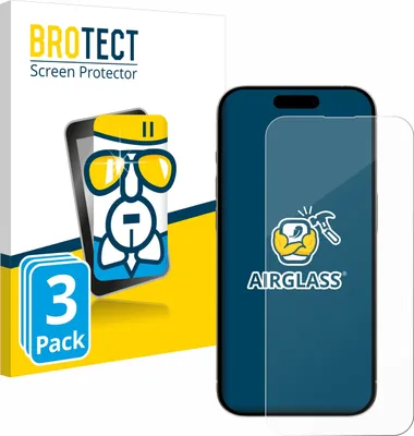 Produktbild von 3x BROTECT Schutzglas für Apple iPhone 15 Plus Schutzfolie Panzer Folie Glas Display Schutz klar