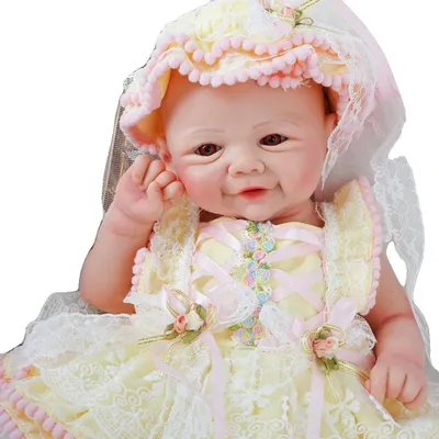 Zdjęcie produktu dla Lalka Reborn, realistyczny wygląd, nietoksyczny silikon, kość słoniowa