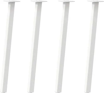 Immagine prodotto di Gambe per tavolo consolle 4 pz bianche 72 cm in acciaio