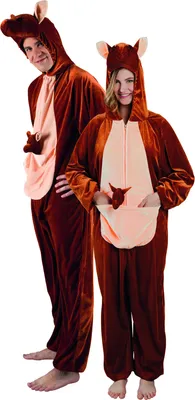 Produktbild von Känguru Plüsch Overall Karneval Fasching Kostüm bis 46/48
