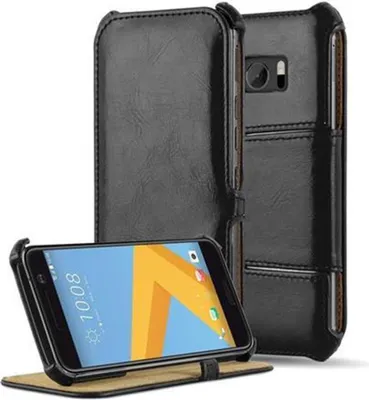 Produktbild von Cadorabo Schutzhülle für HTC ONE M10 Hülle in Schwarz Handyhülle Etui Case Cover Tasche