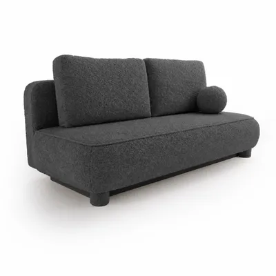 Produktbild von ANMIL Sofa VELA 209 × 96 x 96 cm – Schlafsofa mit Bettkasten in Dunkelgrau Stoff Quelle