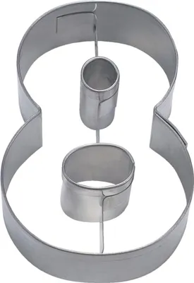 Produktbild von Städter Ausstecher Zahl 8, Ausstechform, Plätzchenform, Keks, Plätzchen, Edelstahl, 6.5 cm, 113282