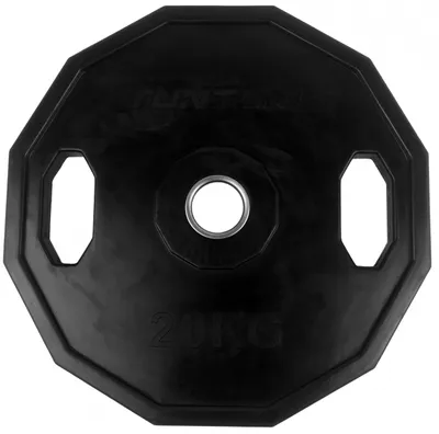 Produktbild von Tunturi Gewichtscheiben 50 mm, 20 kg Hantelgewichte aus Gummi mit Griffen