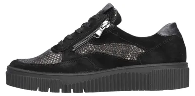 Imagen del producto de Zapatos de mujer Waldläufer modelo K-Sansa, cordones, color negro, para uso casual