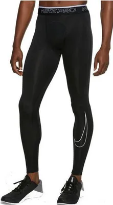 Produktbild von Leggings NIKE Pro Dri-FIT Men\'s Tights Schwarz Schwarz 3XL