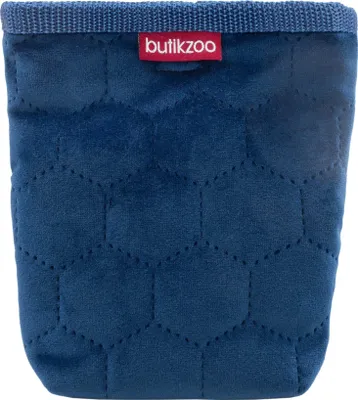 Zdjęcie produktu dla Torebka na psie smakołyki z magnetycznym zamknięciem i dozownikiem woreczków na kupy na spacery, 15 cm x 13 cm x 5 cm, Velvet Blue