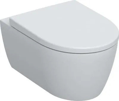 Produktbild von Geberit Wand-WC, Tiefspüler Set iCon 36x53cm, ge F., rimfr., m Sitz, we. ma