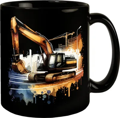 Produktbild von Bagger Tasse in Schwarz