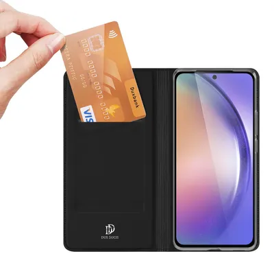 Produktbild von Dux Ducis Skin Pro Case Mit Klappe Und Kartenfach Für Samsung Galaxy A55 5G - Schwarz