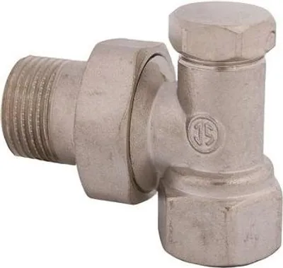 Produktbild von Js Heizkoerperverschraubung Muffe Eckform,Dn10,3/8",Vernickelt