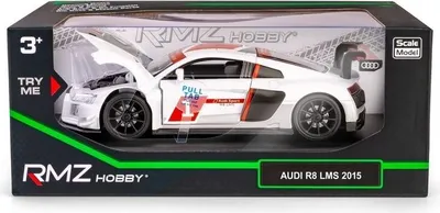 Image de Modèle réduit RMZ Hobby 1:32 Audi R8 2015white H-124 81246