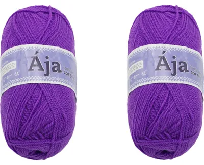 Zdjęcie produktu dla ZESTAW 2 szt. - Przędza ÁJA - 50 g / 217 m - Fioletowy