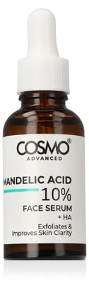 Zdjęcie produktu dla COSMO ADVANCED Serum do twarzy z kwasem mandelowym 10% i kompleksem kwasu hialuronowego, 30 ml