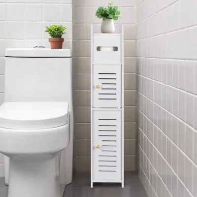 Produktbild von Toilettenpapierhalter mit Ablage für das Badezimmer