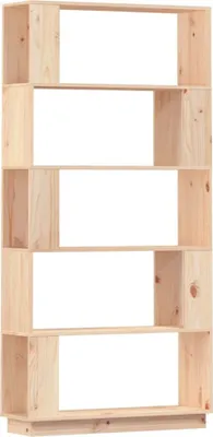 Image de vidaXL Bibliothèque/séparation de pièce 80x25x163,5 cm Pin massif