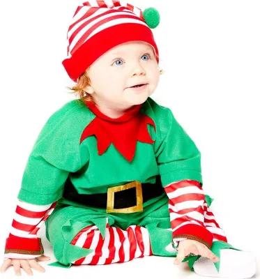 Produktbild von Baby Elf Weihnachtskostüm für Kinder