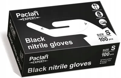 Obrázek produktu pro Nitrilové rukavice Paclan velikost S 100 kusů