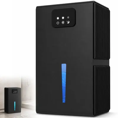 Produktbild von Luftentfeuchter 95oz Tank, 30dB Schlafmodus, Auto-Off, 7 LED-Farben, tragbar – Raumentfeuchter für Schlafzimmer, Bad & Wohnwagen