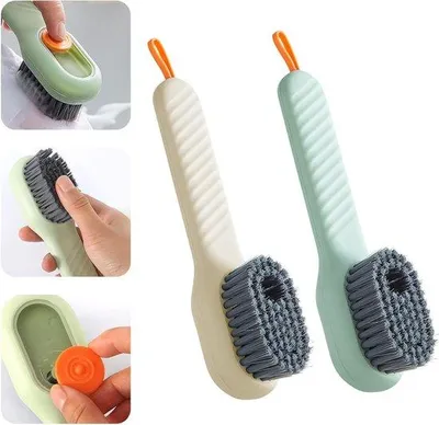 Produktbild von Famanu Schuhbürsten-Set 2 Stück - Haushaltsreinigungsbürsten für Schuhe und Kleidung
