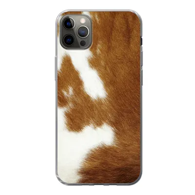 Produktbild von MuchoWow® Handyhülle Schutzhülle Hülle für iPhone 13 Pro Max Eine melierte Kuhhaut Silikon Softcase Handy Hülle - Mobiltelefon