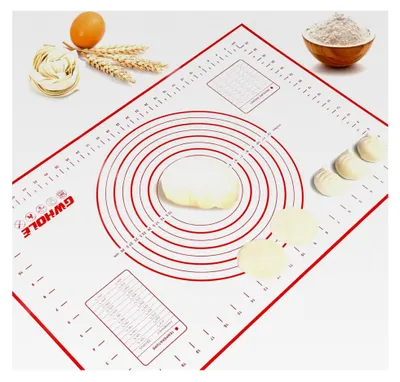 Produktbild von Silikon Backmatte Wiederverwendbar Antihaft Rutschfest mit Messung, 60 x 40 cm