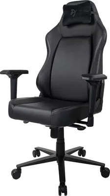 Produktbild von Arozzi PRIMO PolyurethanGaming-Stuhl, schwarz - Logo schwarz