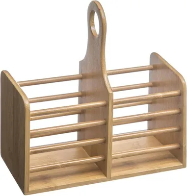 Produktbild von Besteckkasten aus Bambus mit 2 Fächern