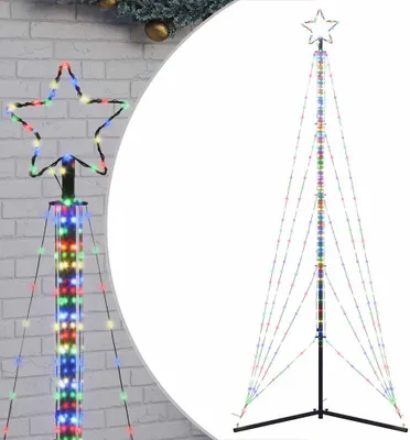 Produktbild von vidaXL LED Weihnachtsbaum 525 LEDs Mehrfarbig 302 cm