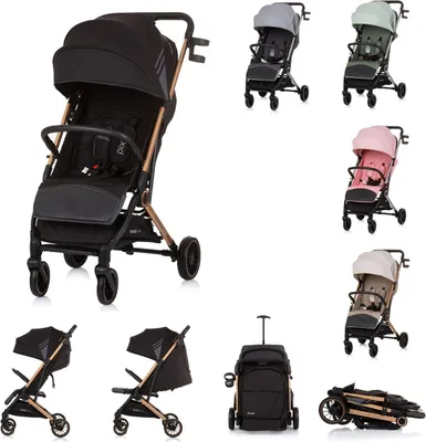 Produktbild von Chipolino Pixie Faltbarer Buggy Obsidian Gold Schwarz