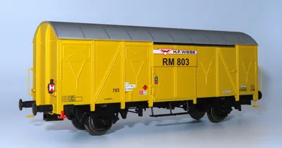 Produktbild von Rivarossi HR S 6639 H0 H.F. Wiebe Güterwagen RM 803 mit Schlusslicht limitiert DC