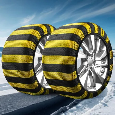 Immagine prodotto di Set di 2 catene da neve tessili per auto