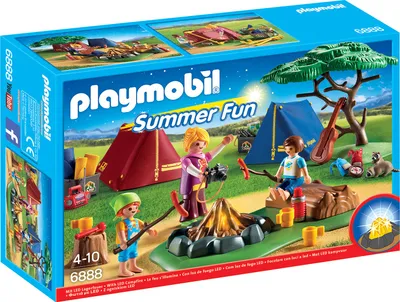 Produktbild von PLAYMOBIL 6888 Zeltlager mit LEDLagerfeuer