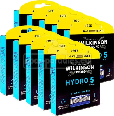 Obrázek produktu pro Žiletky Wilkinson Hydro 5, balení 5 x 10 ks