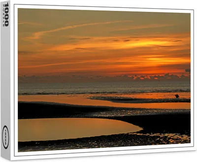 Produktbild von raxxa Premium-Puzzle "Lichtstimmung am Nordseestrand", 1000 Teile
