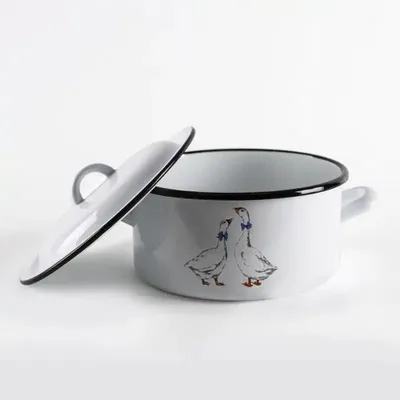 Obrázek produktu pro rendlík+PO d22cm, 4,0l, HUSY, bílý smalt_EXTPLASTIMEX
