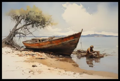 Produktbild von Plakat 60x40cm Küstenruhe