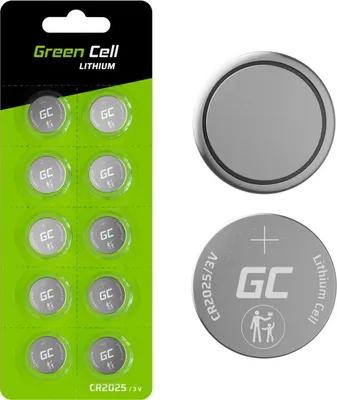 Imagen del producto de Baterías Green Cell CR2025, 160mAh, 3V, paquete de 5 unidades