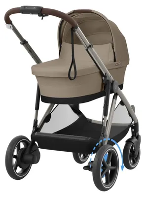 Produktbild von Cybex E-Gazelle S Kinderwagen 2-in-1 - Taupe - Almond Beige / Beige