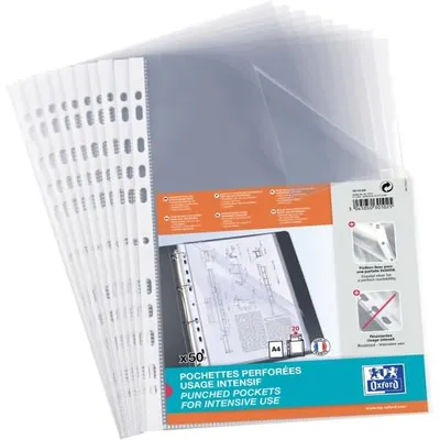 Obrázek produktu pro Oxford100210425 Obal na letáky Standard DIN A4 PP 0,09 mm křišťálově čirý