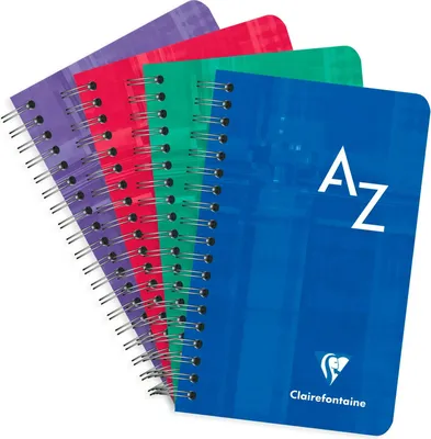 Produktbild von Clairefontaine 10x Adressbuch 7,5x12cm 50 Blatt kariert 90g - Sortiert 8589C
