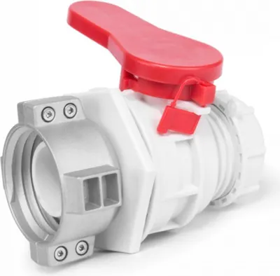 Obrázok produktu pre BRADAS Guľový kohút pre IBC nádobu na vodu, vstup S60x6 s kovovou prírubou, výstup S60x6 so zátkou BR-IBCS60F-BAVS60M-MC