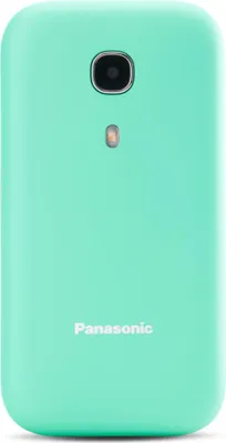 Produktbild von Panasonic KX-TU400, Klappgehäuse, Single SIM, 6,1 cm (2.4"), 320 x 240 Pixel, Bluetooth, Türkis