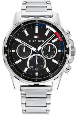 Produktbild von Tommy Hilfiger Mason Multifunktionsuhr Edelstahl Schwarz 1791936