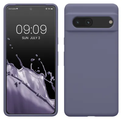 Produktbild von kwmobile Handyhülle für Google Pixel 7 Hülle, für Pixel 7 Case - Hülle Silikon - kabelloses Laden - Lavendelgrau