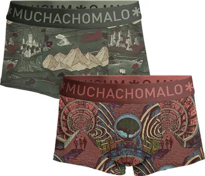 Produktbild von Muchachomalo Herren Boxershorts – 2er Pack – Baumwolle Stretch – Bequeme Unterwäsche – Größe XXXL - MAZELIFE3025-04