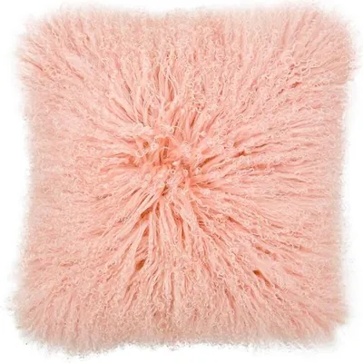 Produktbild von Lammfellkissen TIBET ROSA mit Inlett -
