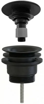 Imagen del producto de CERANO - Válvula de desagüe para lavabo - 5/4" click-clack - universal - sin cierre hermético - plástico - mate